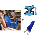 Doggie Booster Car Seat and Harness Vest Dog Leash