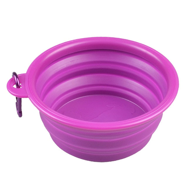 Guardian Gear Portable Dog Bowl Bend-A-Bowls Collapsible Food and Water for  Dogs Traveling (Medium - 25 Ounce Pink)