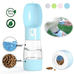 Travel Doggie Water Bottle and Feeder Bowl
