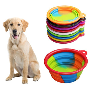 Foldable Dog Travel Bowl Feeder